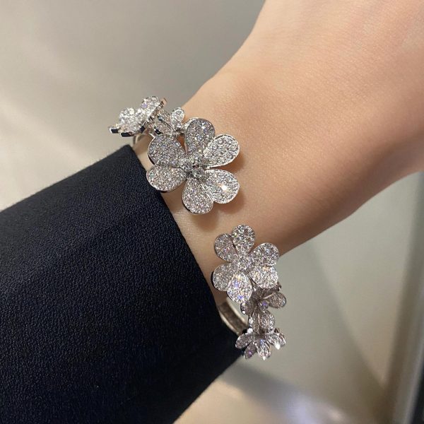Van cleef frivole bracelet 7flowers fake price usa