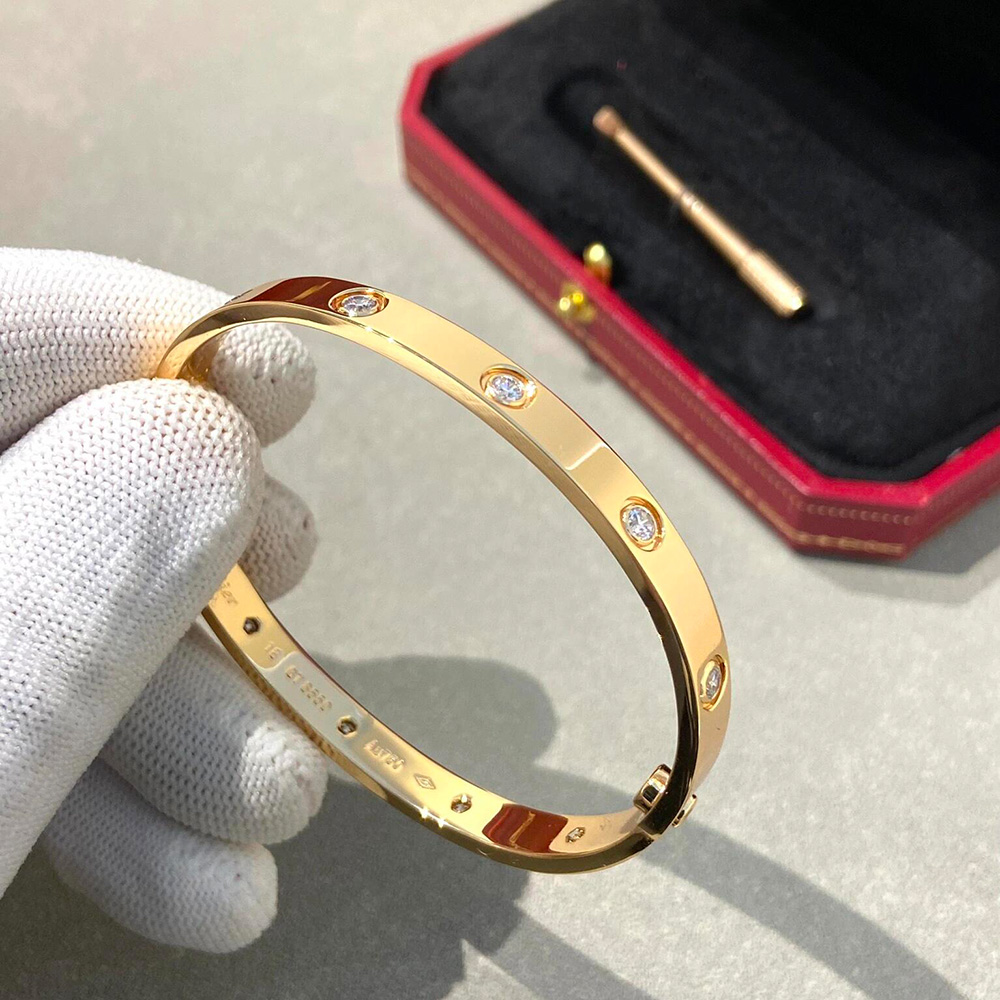 cartier love bracelet 10 diamonds imitation