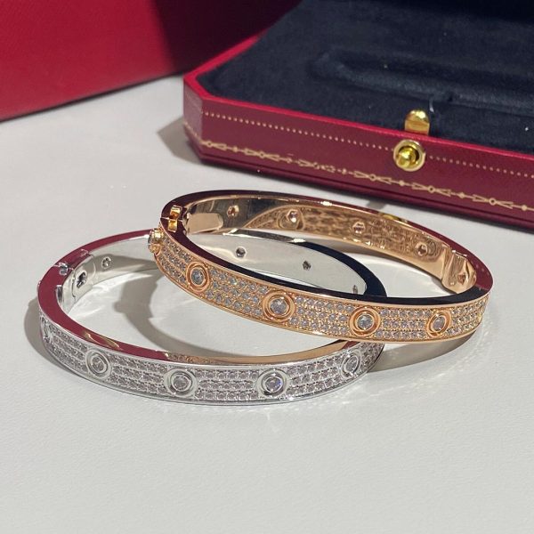 Cartier Love Bracelet Classic Model paved 12 diamonds fake