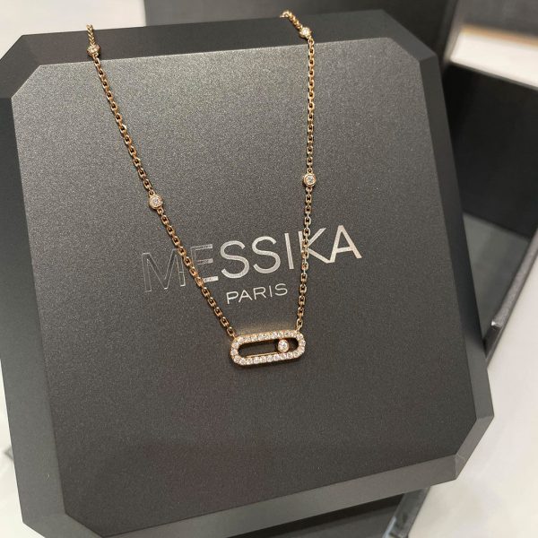 Messika Move Uno Pavé Necklace dupe