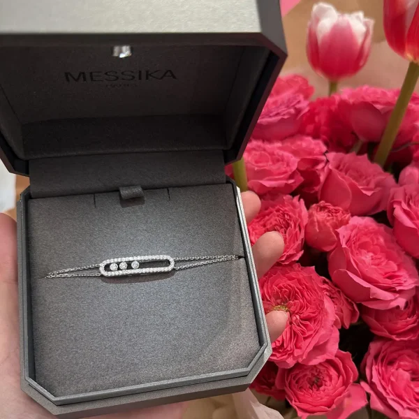 Messika Move Classique Pavé 18K White Gold Diamond Bracelet