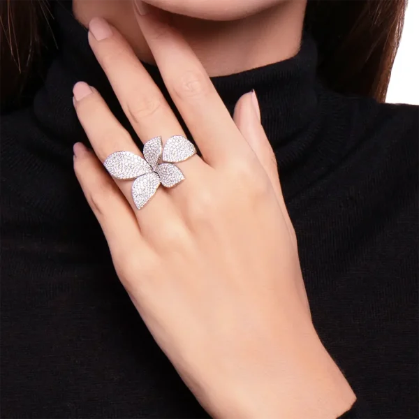 Pasquale Bruni 18K White Gold Giardini Segreti Ring copy