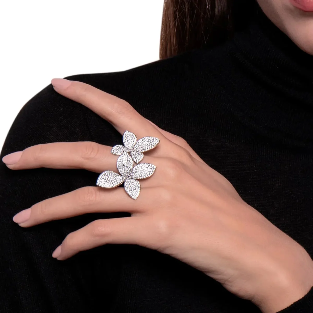 fake pasquale bruni giardini segreti ring white gold
