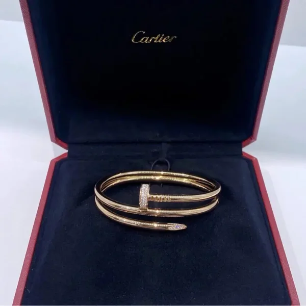 18K Solid Gold Cartier Juste un Clou Double Bracelet copy