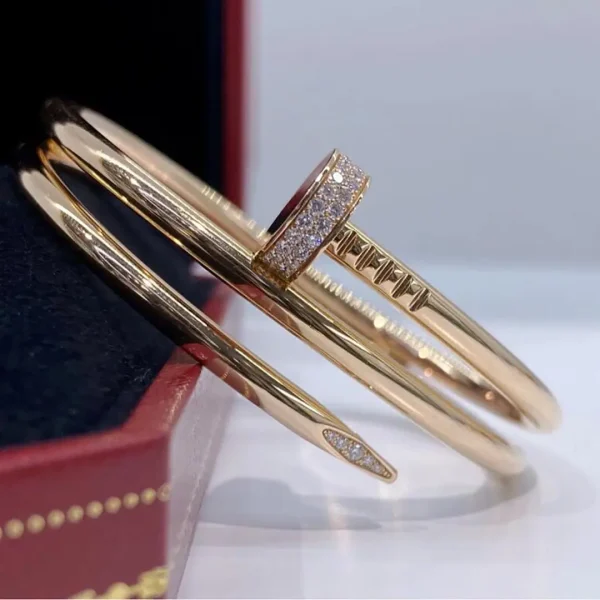 18K Solid Gold Cartier Juste un Clou Double Bracelet fake cheap