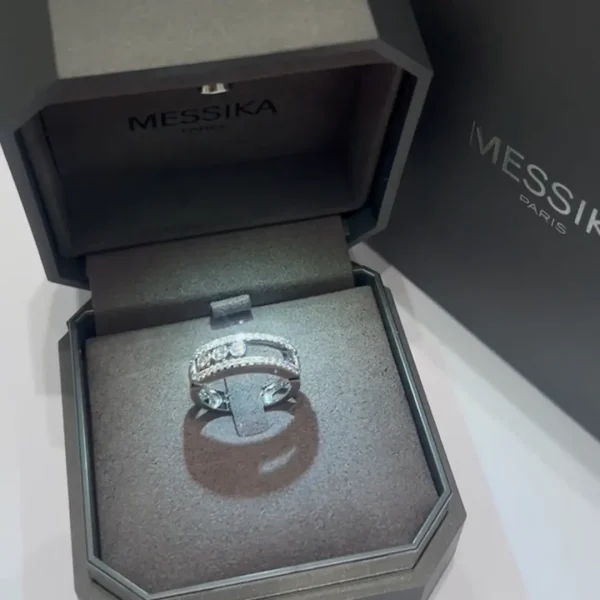 Messika Move Classique Pavé Diamond Ring copy cheap