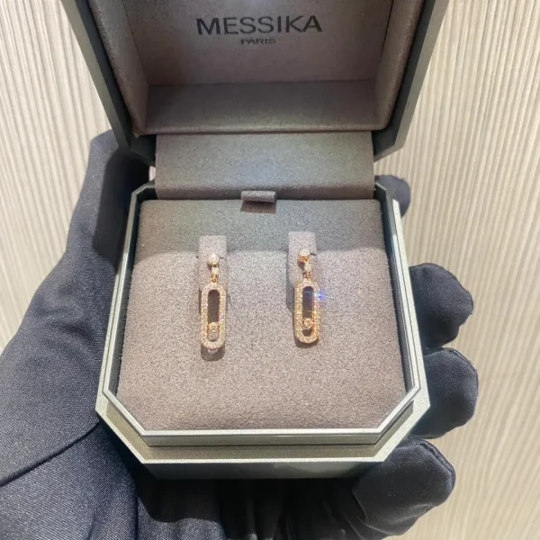 Messika Move Move Uno Stud Diamond Earrings Dupe cheap