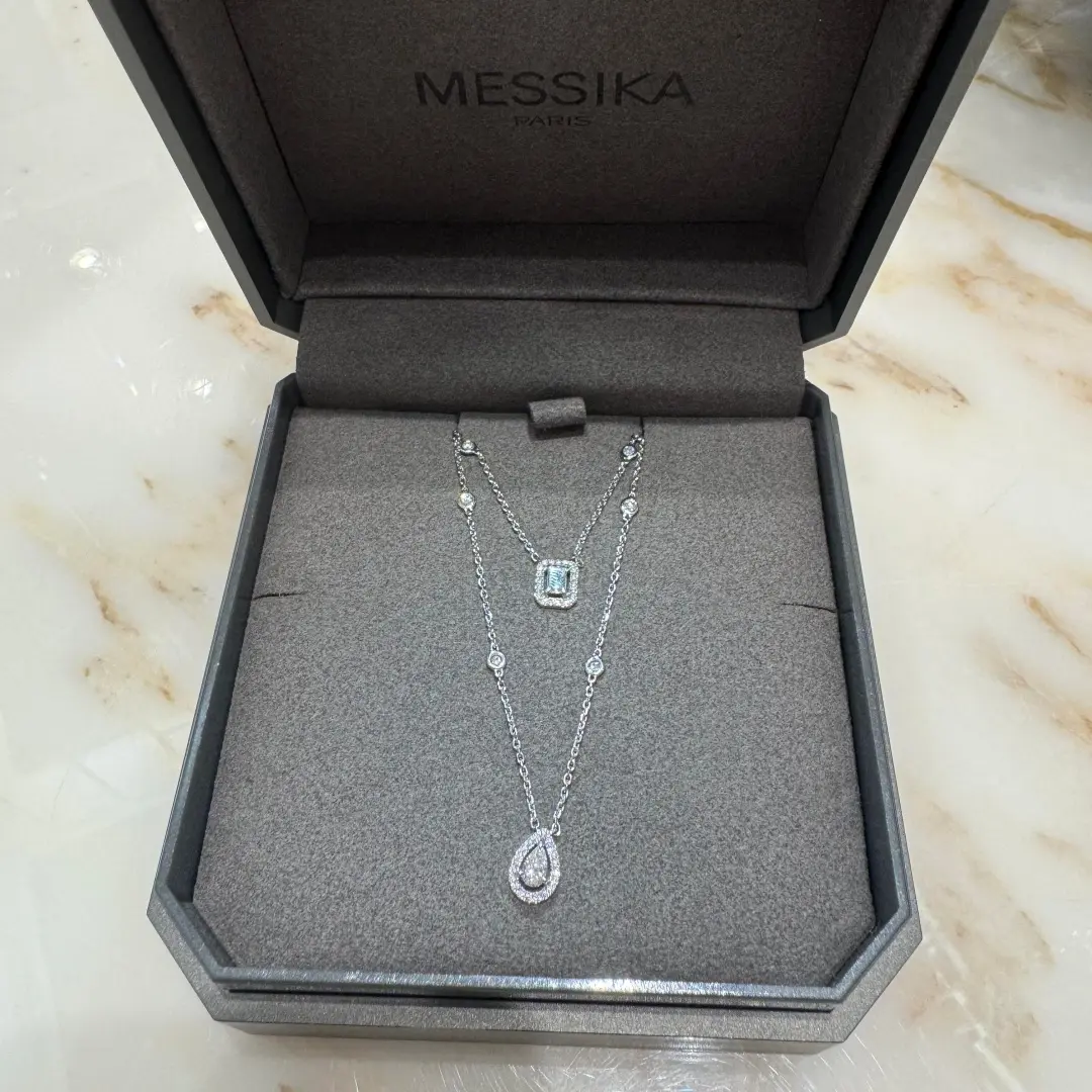 Messika My Twin Two-Row Diamond Necklace cheap Messika My Twin Two-Row Diamond Necklace cheap