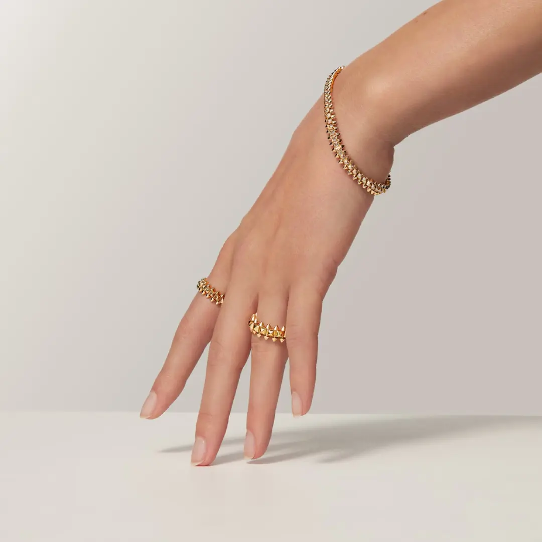 18K Solid Gold Clash de Cartier Ring Small Model dupe 18K Solid Gold Clash de Cartier Ring Small Model dupe