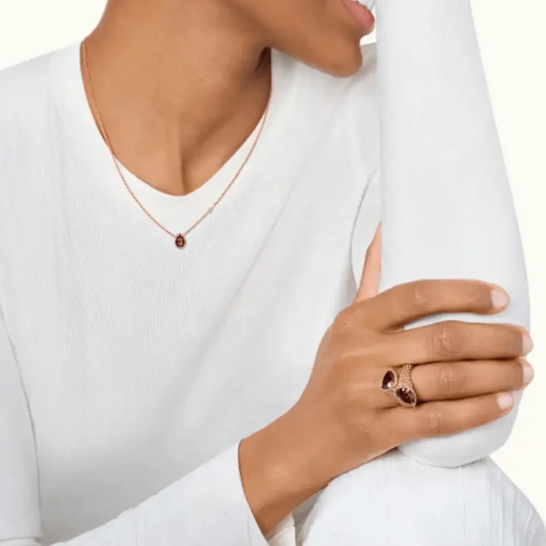 Solid 18K Gold Boucheron Serpent Bohème Two-Stone Ring S Motifs cheap Solid 18K Gold Boucheron Serpent Bohème Two-Stone Ring S Motifs cheap