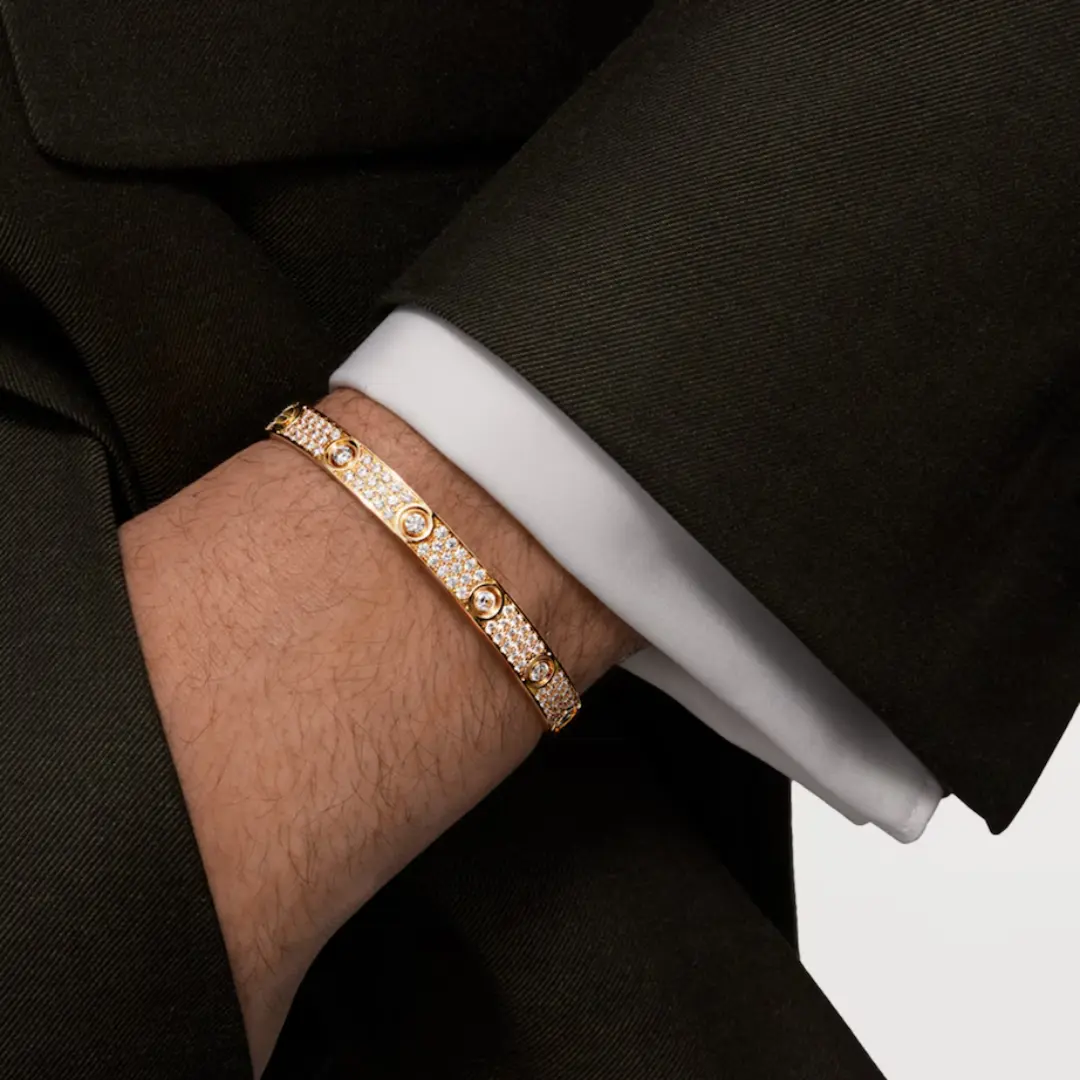 Cartier Love Bracelet Classic Model Paved 10 Diamonds dupe cheap Cartier Love Bracelet Classic Model Paved 10 Diamonds dupe cheap