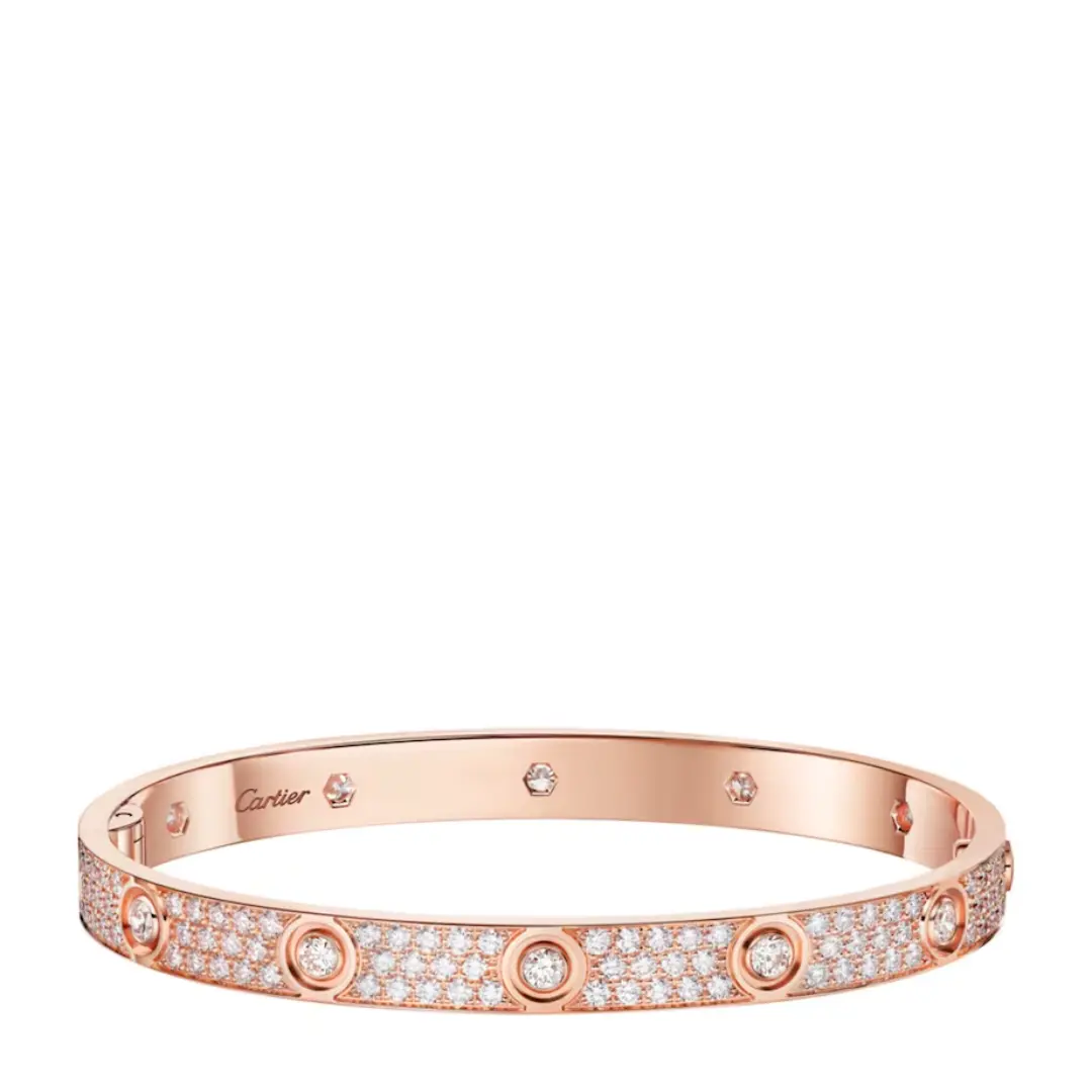 Cartier Love Bracelet Classic Model Paved 10 Diamonds fake Cartier Love Bracelet Classic Model Paved 10 Diamonds fake