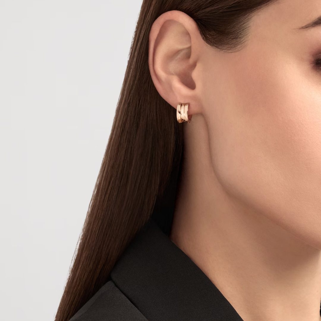 18K Gold Bulgari B.zero1 Single Hoop Earring 18K Gold Bulgari B.zero1 Single Hoop Earring