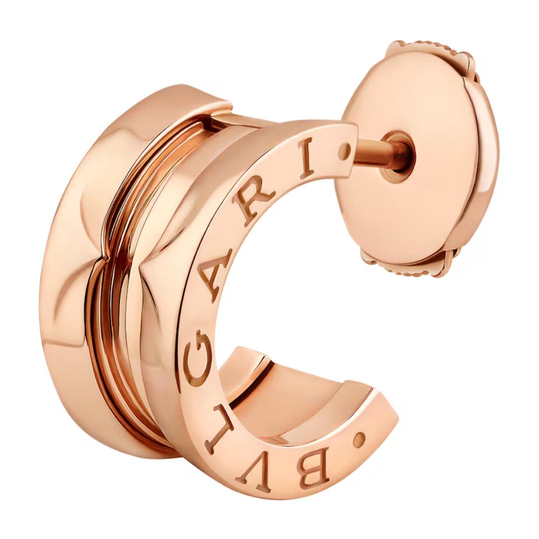 18K Solid Gold Bulgari B.zero1 Single Hoop Earring 18K Solid Gold Bulgari B.zero1 Single Hoop Earring